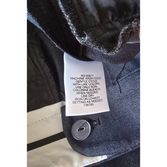 Liz Claiborne Audra Straight Leg Pants Women's 8 Athens Navy NWT - Picture 5 of 16